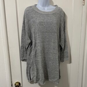 Eileen Fisher Heather Gray Tunic Top
